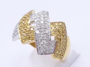 K18/Pt950(Pt69.62％保証) ダイヤ 1.54ct リング 9.9g